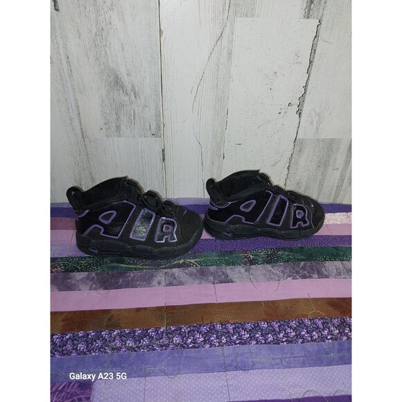 Youth Boys Size 7C Nike Air More Uptempo 96  Action Grape DX5956 001 - Picture 2 of 9